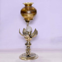 Brass Shivling With Lotus Stand Small