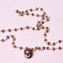 silver covered rudraksha with 3 mukhi pendant