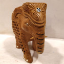 Wooden Undercut Lattice Elephant