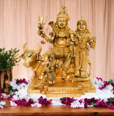 Shiv Parivar Brass Idol