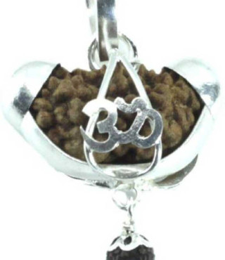 silver pendant 1 mukhi rudraksha 