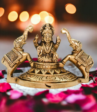 Gaj Lakshmi ji brass