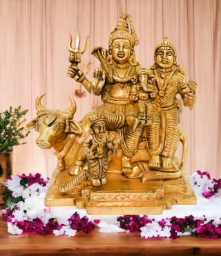 Shiv Parivar Brass Idol