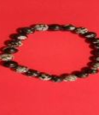 Snowflake Obsidian Bracelet