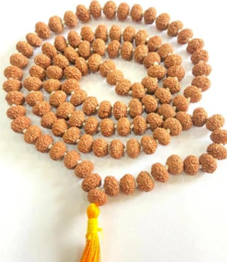 8 Mukhi Rudraksha Mala With Lab Certification