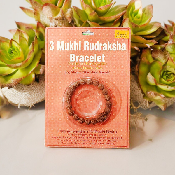 3 Mukhi Rudraksha Bracelet
