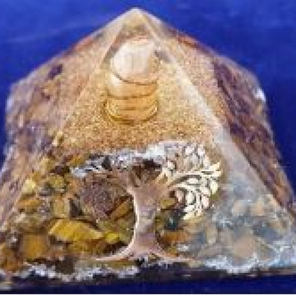 Tiger stone chip pyramid 