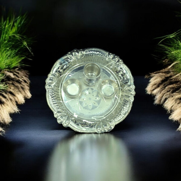 Silver Puja Thali