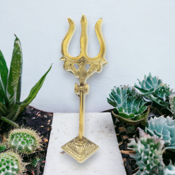 Brass Shiv Trishul Big  Brass Shiv Trishul Big
