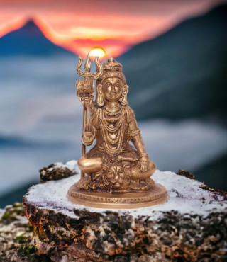 Brass Shiv Ji Small Brass Shiv Ji Small