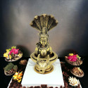 Brass Shivlinga with Naag Brass Shivlinga with Naag
