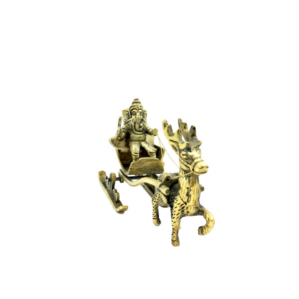 Ganesh Ji with Deer Cart