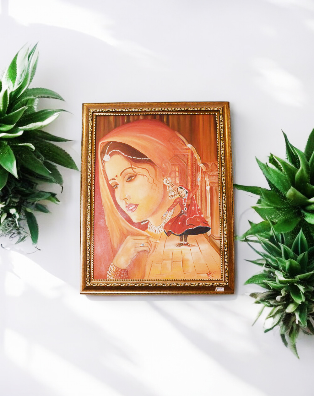 Rajasthani Painting Oil on Canvas