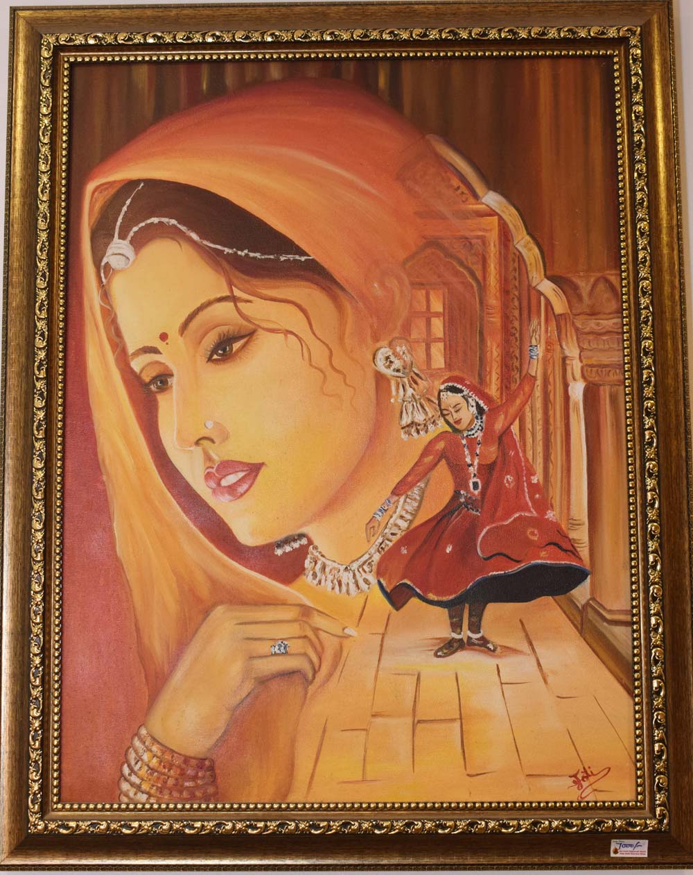 Rajasthani Painting Oil on Canvas