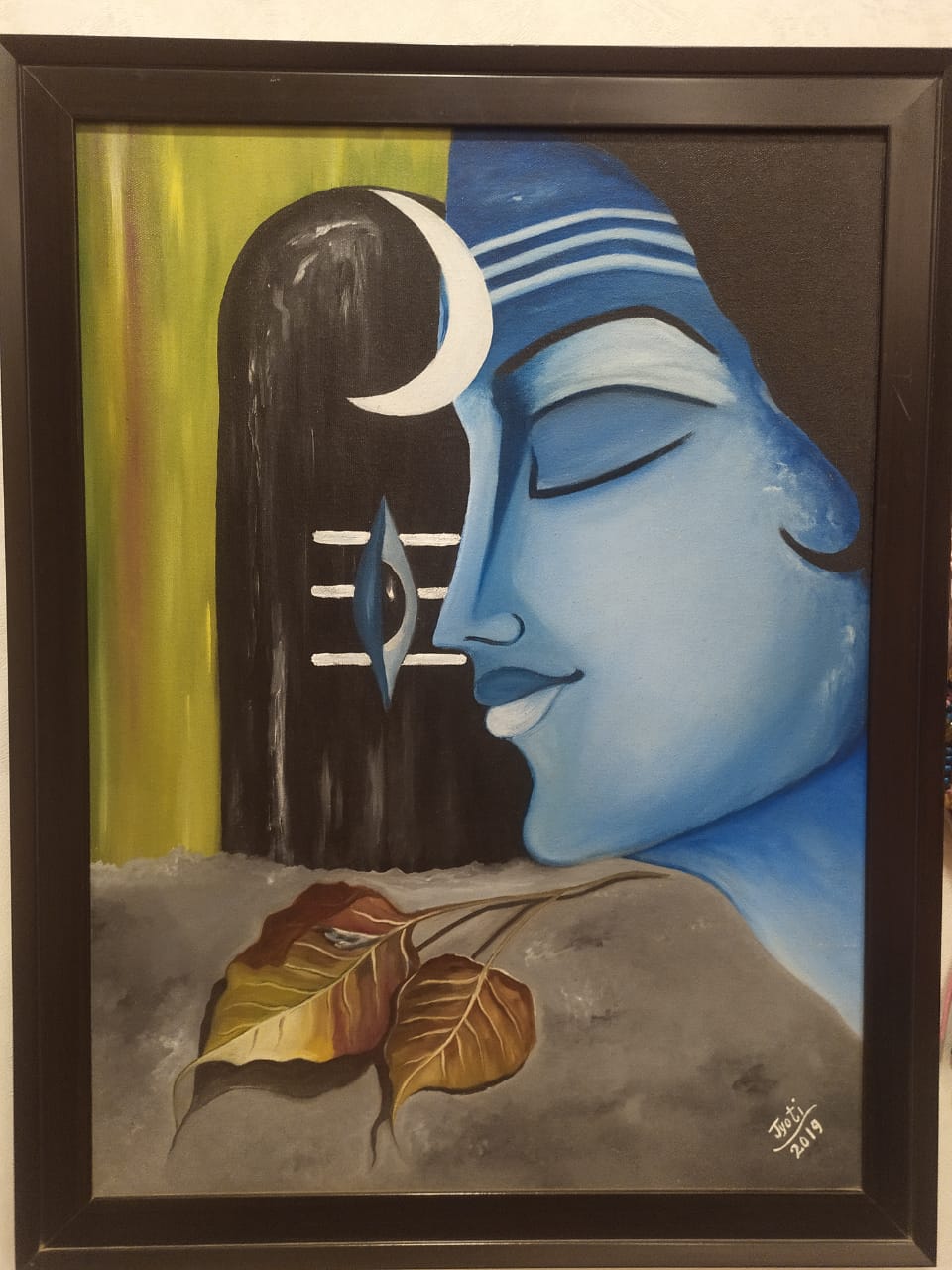Shiva Canvas & oil Art Painting
