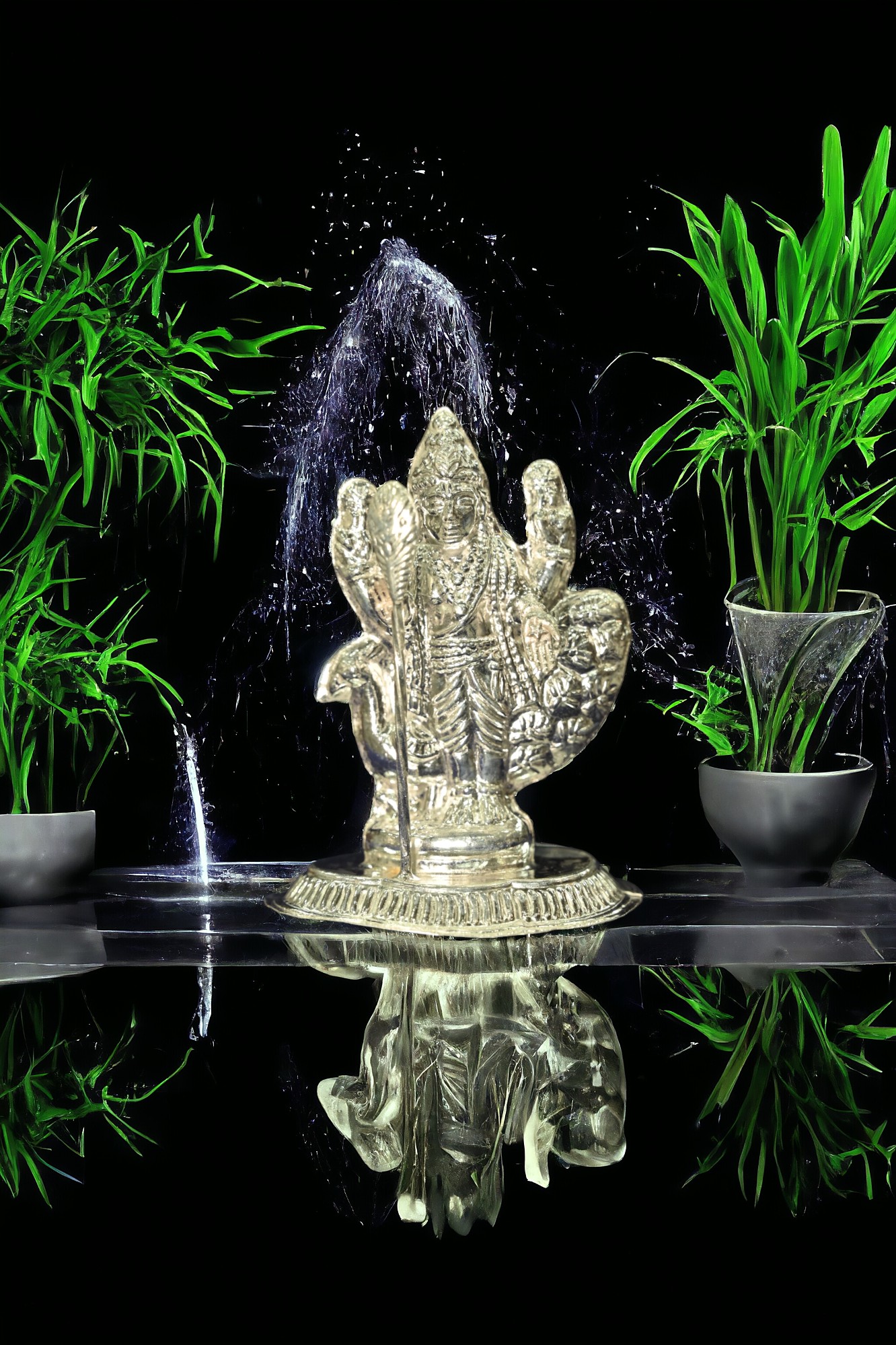 Kartikeya Ji Silver Idol