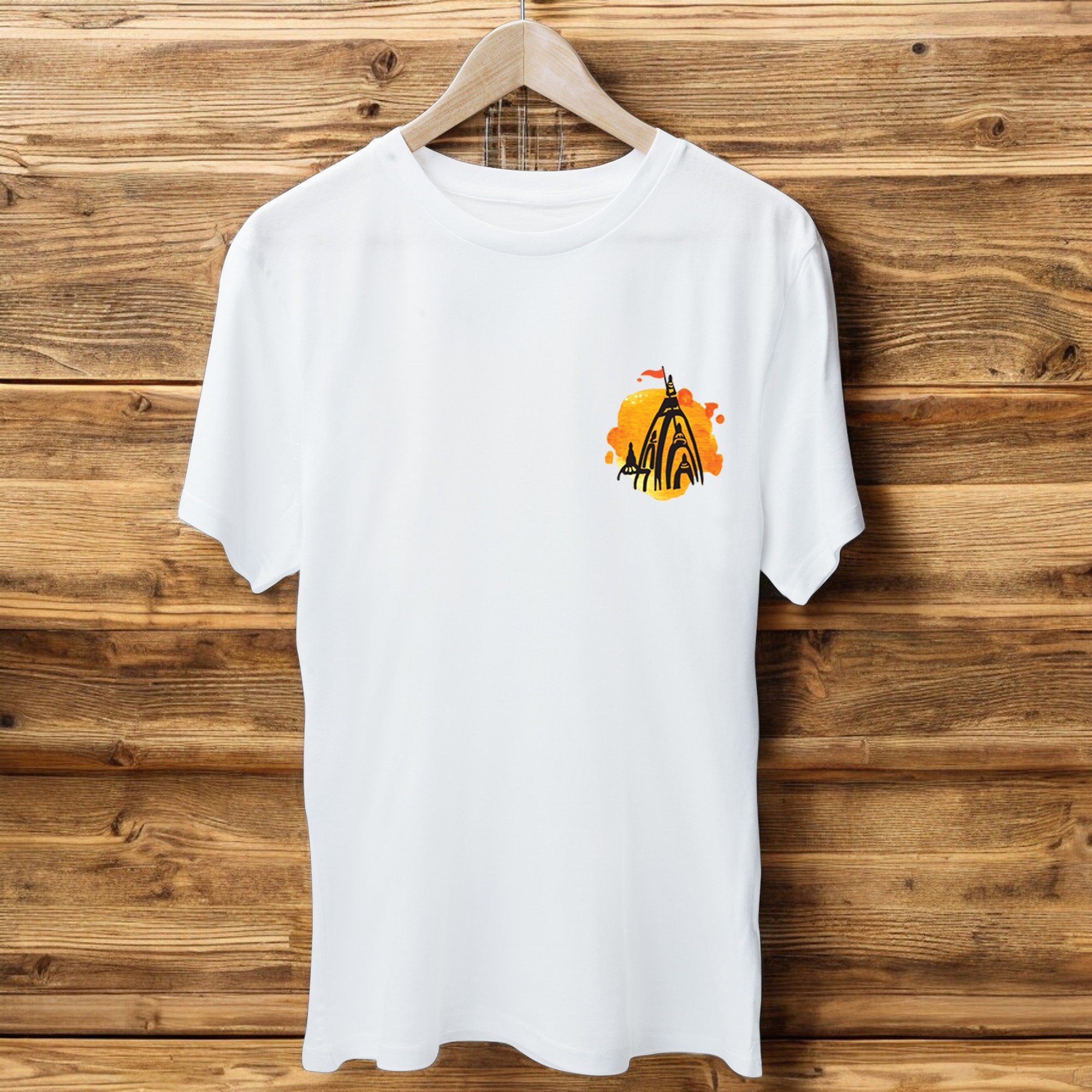 T Shirt Cotton With Logo ( Size - Xl )